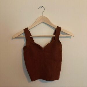 Abercrombie and Fitch maroon crop top size M